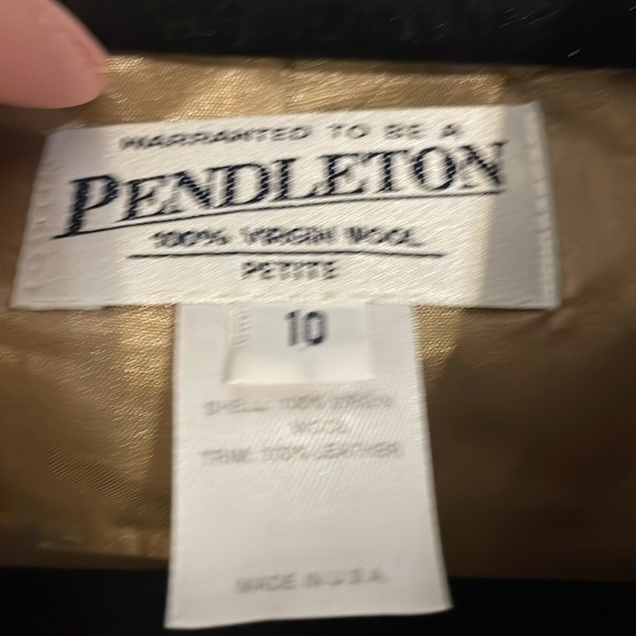 Pendleton blazer wool/leather - Picture 5 of 5